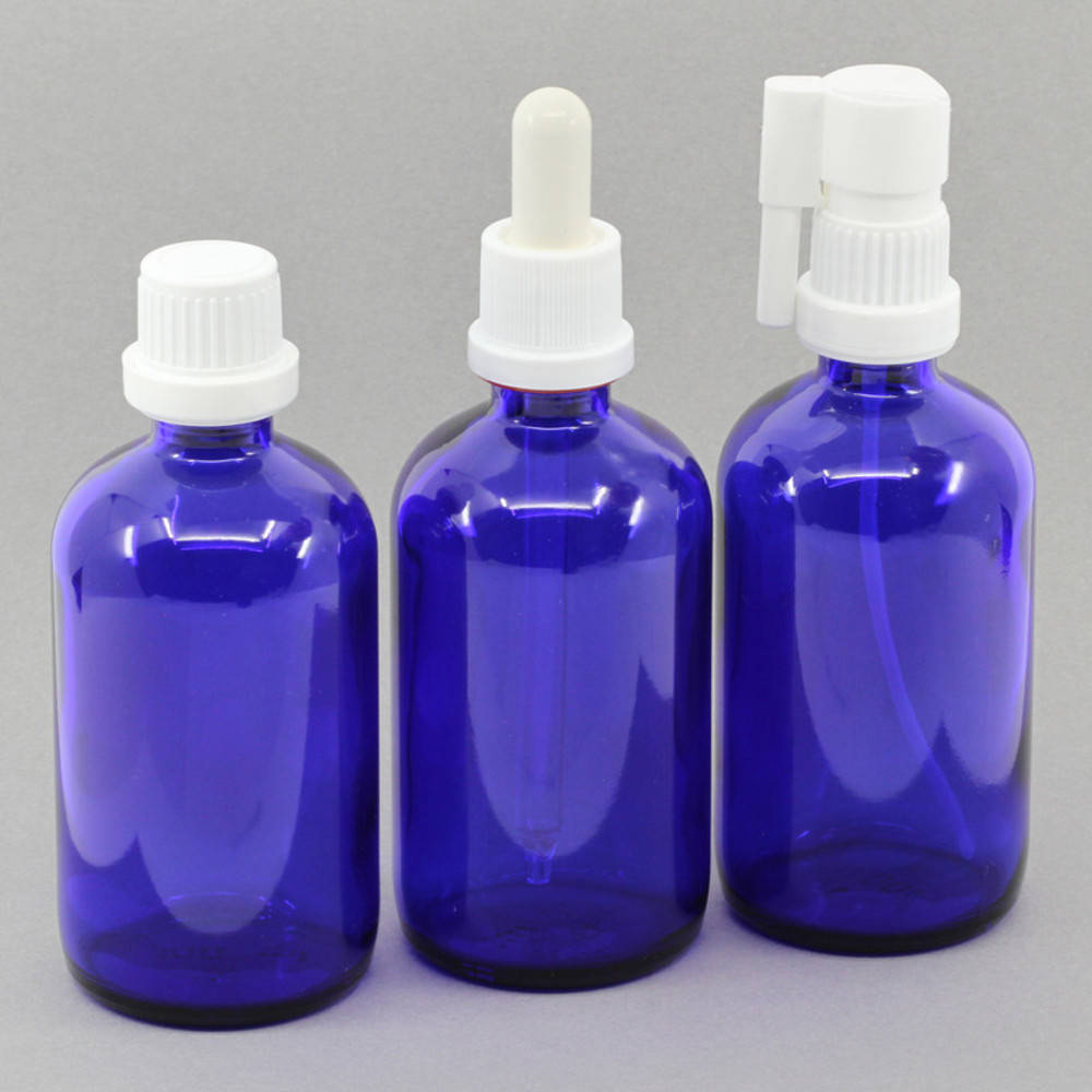 Blauglas Flasche 100ml