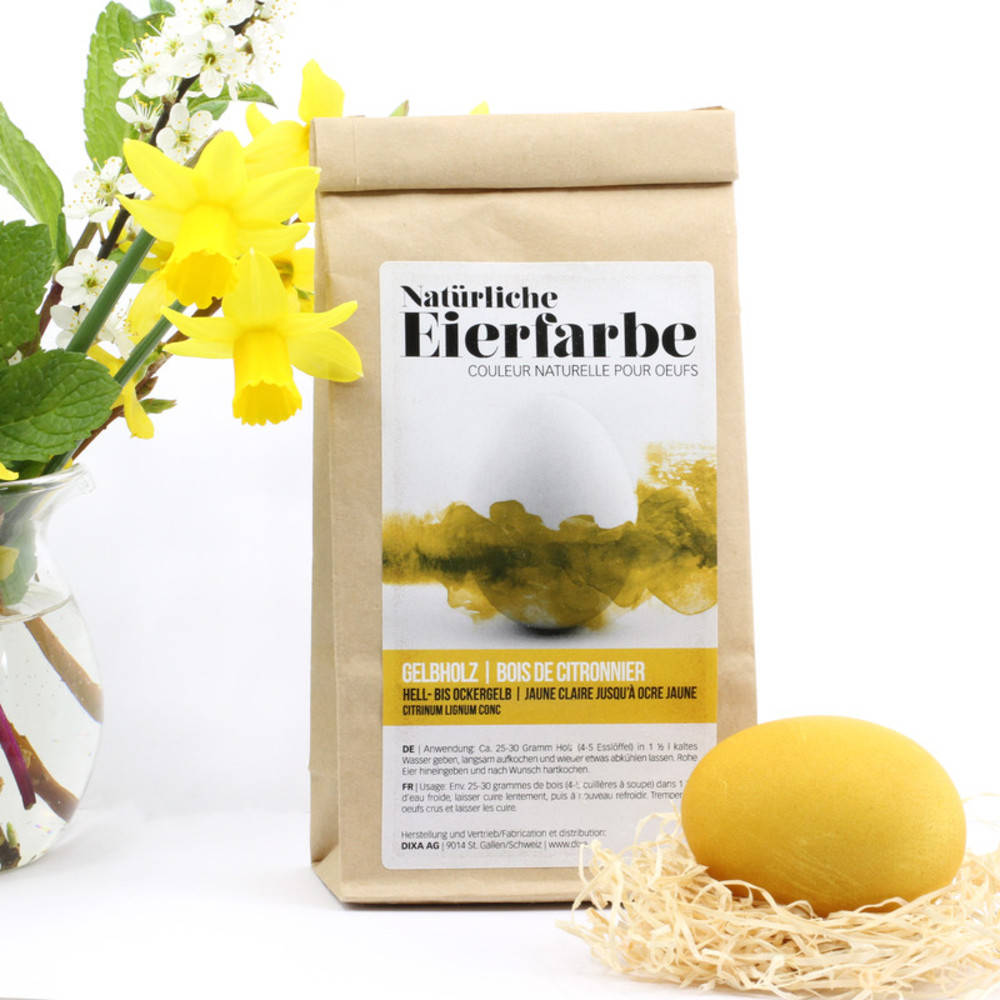 Gelbholz Ostereierfarbe