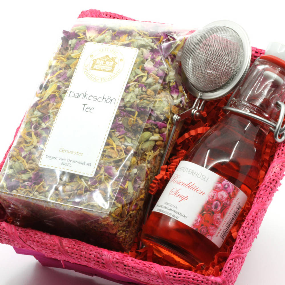 Dankeschön Korb Sirup & Tee