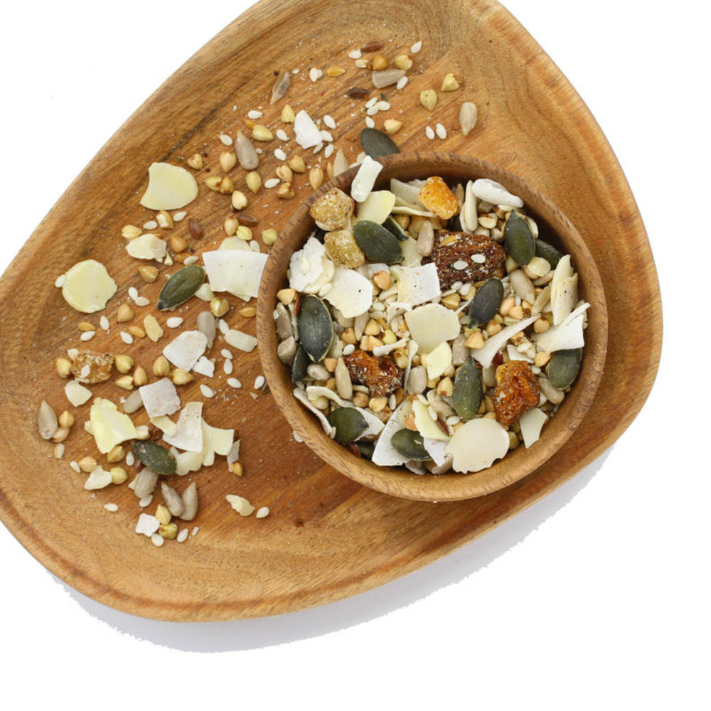 Granola Macadamia-Kokos-Kakadu Pflaume