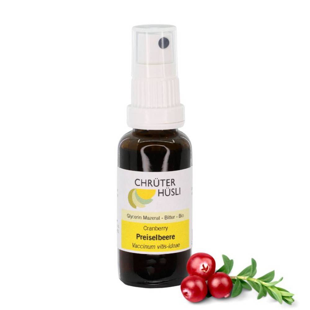 Preiselbeere Glycerin Mazerat Spray Bio