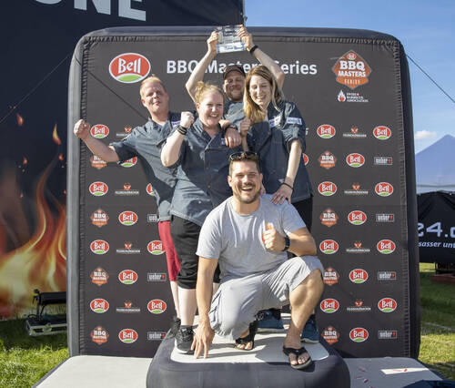Sieger bei den Profis, Brandzeichen, Herznach an der BELL BBQ Masters Series Team am Eidg. Turnfest am Sonntag 23. Juni 2019 in Aarau. (V-MEDIA/Patrick Straub)
