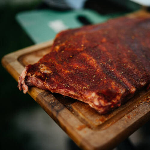Spareribs mariniert