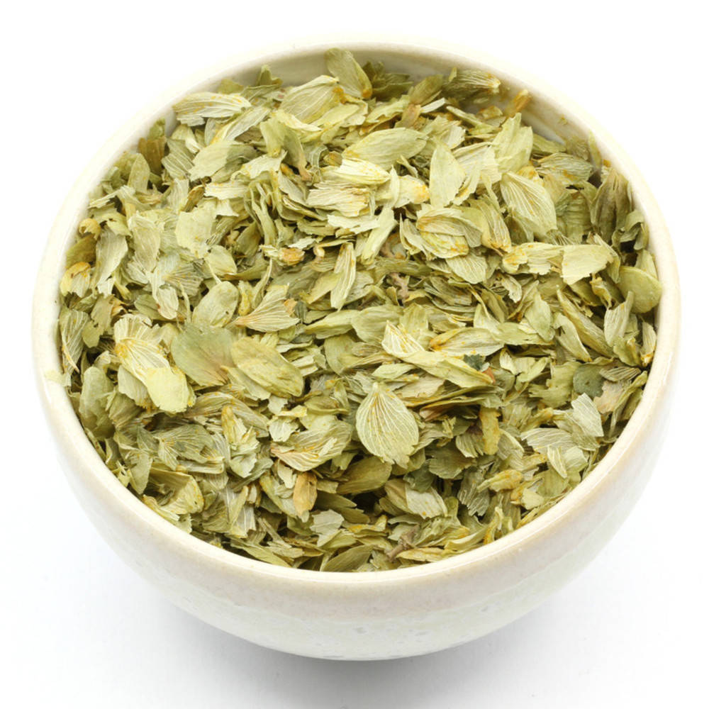 Hopfenzapfen geschnitten Tee