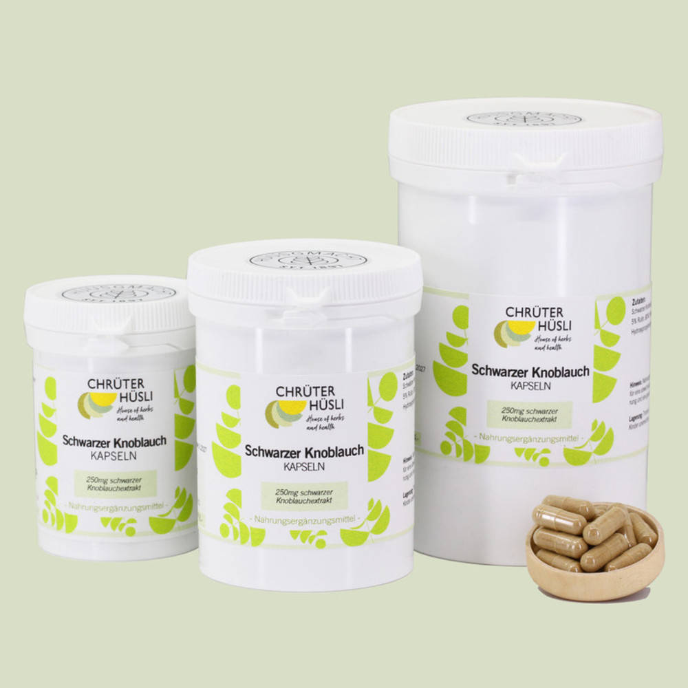 Schwarzer Knoblauch Kapseln (geruchsfrei!)