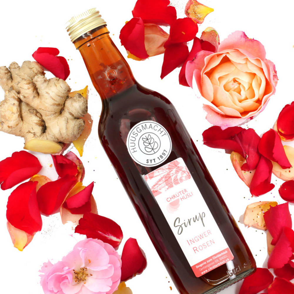 Ingwer-Rosen Feuer Sirup