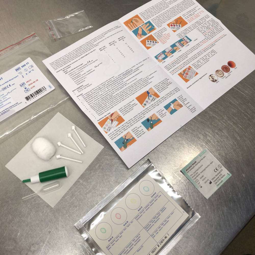 Blutgruppe Schnelltest Eldon