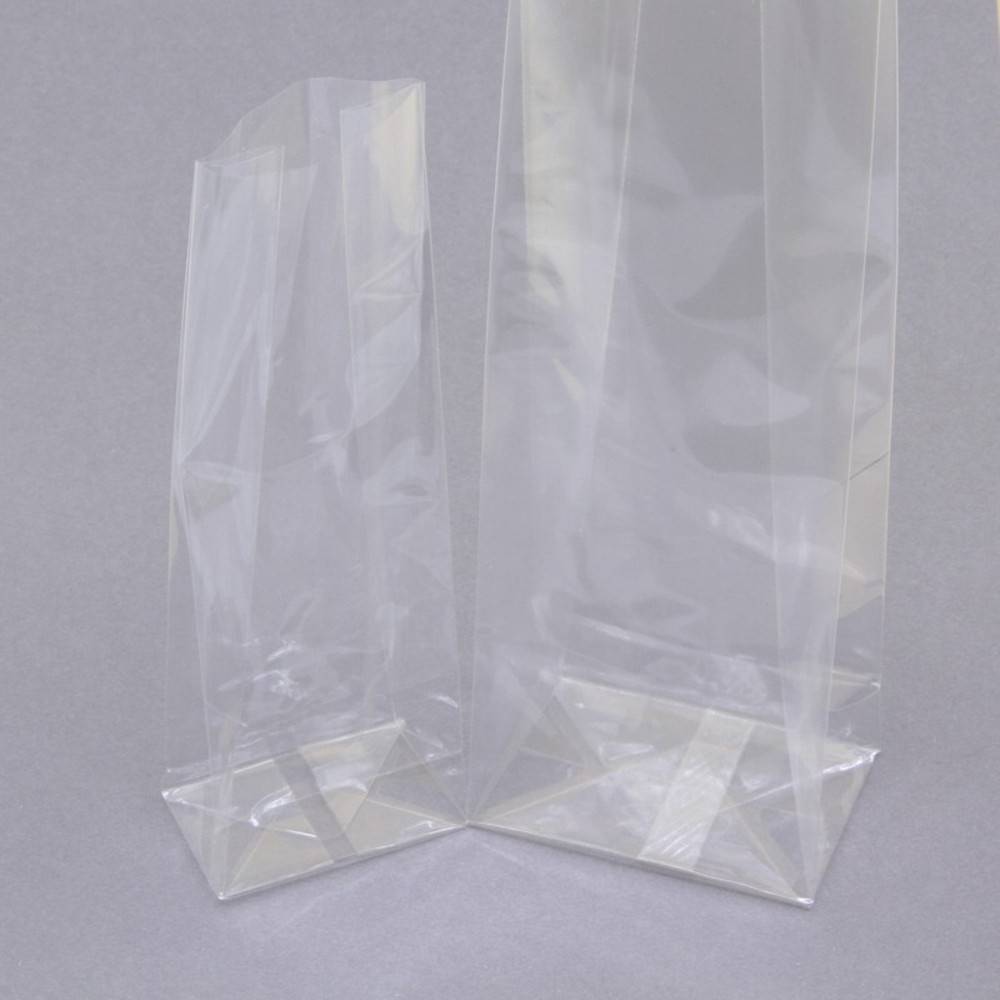 Klotzbodenbeutel durchsichtig