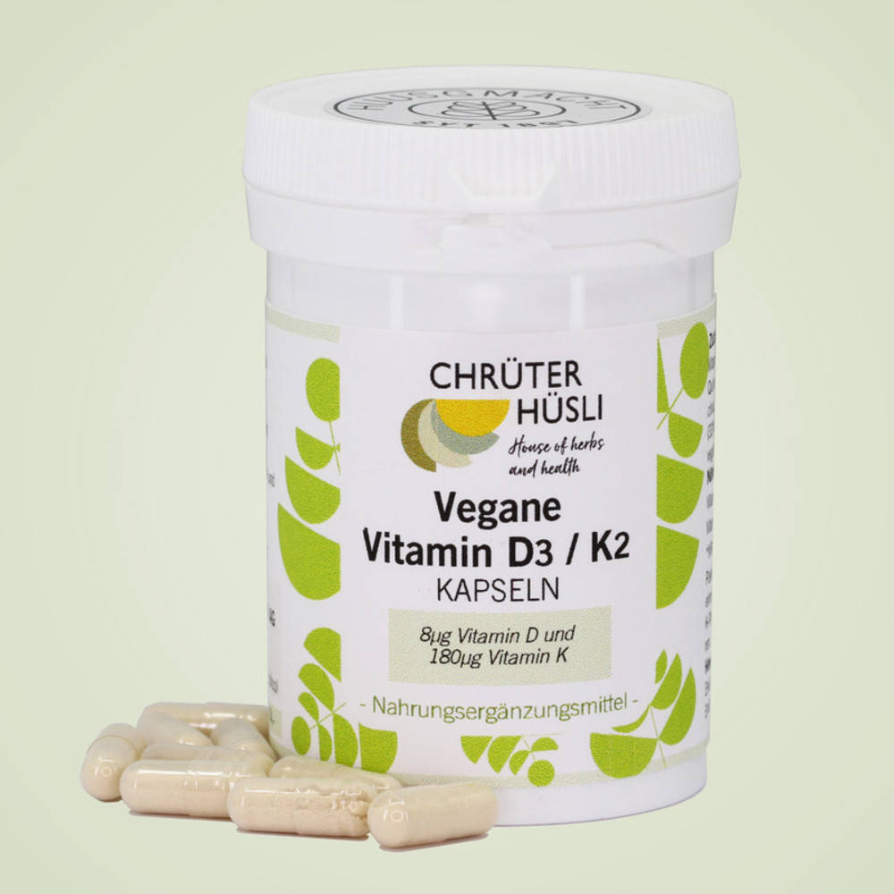 Vegane Vitamin D3 / K2 Kapseln