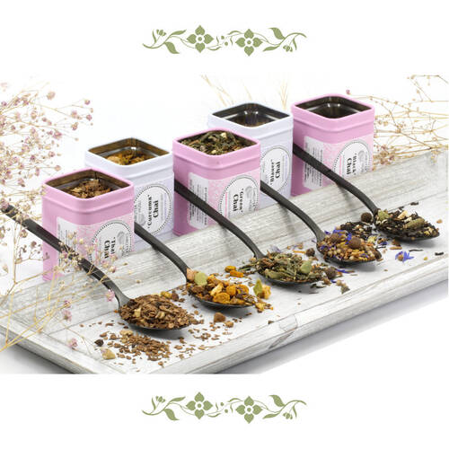 Chai Tee Probierset, Chrüterhüsli, Tschai, Chai, Tee, grüne Ornamente_3_